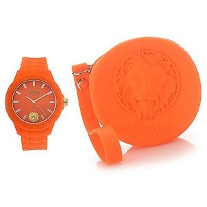 Orange versus Versace watch